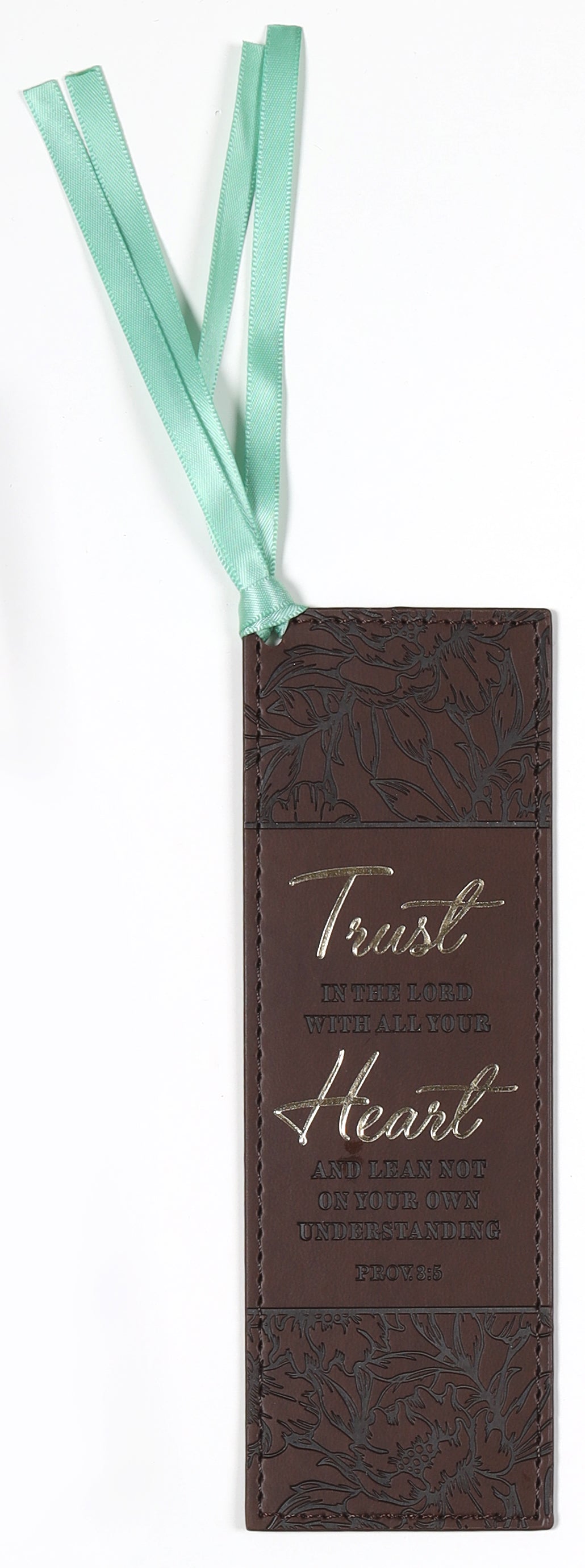 Bookmark With Ribbon: Trust in the Lord Brown (Proverbs 3:5)