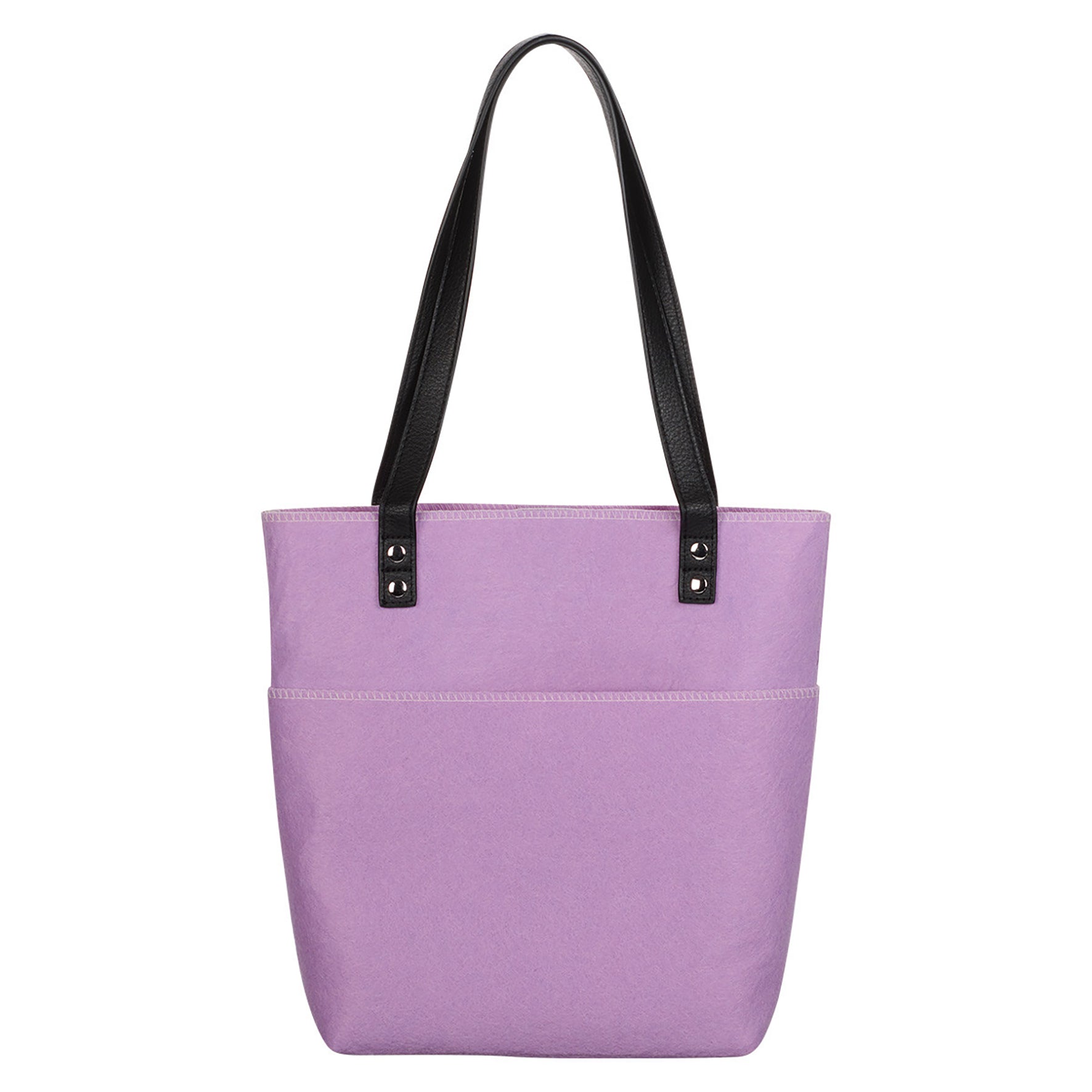 Bible Tote: Be Still and Know Purple Butterflies, Felt (Psalm 46:10), Magnetic Button Closur