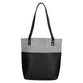 Bible Tote: Love, Black Faux Leather/Grey  Felt, Magnetic Button Closure