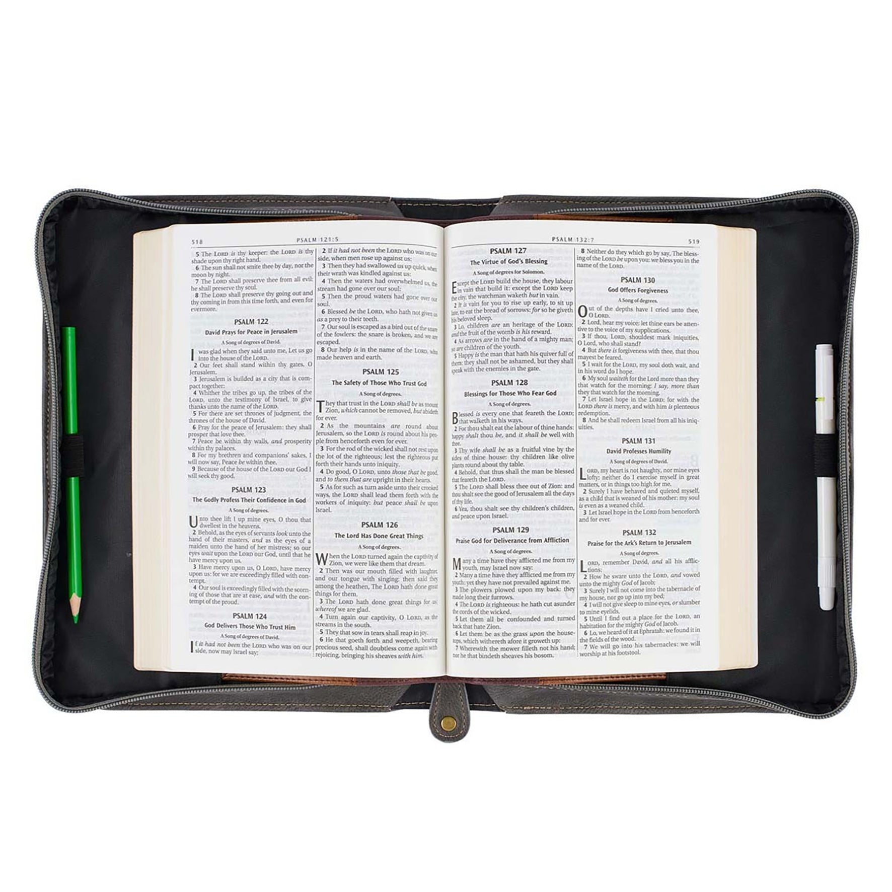 Bible Cover Medium: Be Still and Know That I Am God, Grey Landscape
