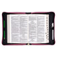 Bible Cover Large: With God All Things Are Possible Pink Roses (Matthew 19:26)