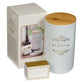 Gratitude Jar With Cards: Today I'm Grateful For, White/Gold, Ceramic With Bamboo Lid