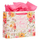 Gift Bag Large Landscape: Best Mom Ever, Pink Floral