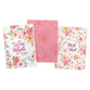 Notebook: Walk By Faith (2 Cor. 5:7) Berry Pink Floral (Set Of 3)