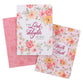 Notebook: Walk By Faith (2 Cor. 5:7) Berry Pink Floral (Set Of 3)