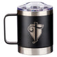 Stainless Steel Travel Mug: Trust in the Lord (Proverbs 3:5) Black, Camp Style (325ml)