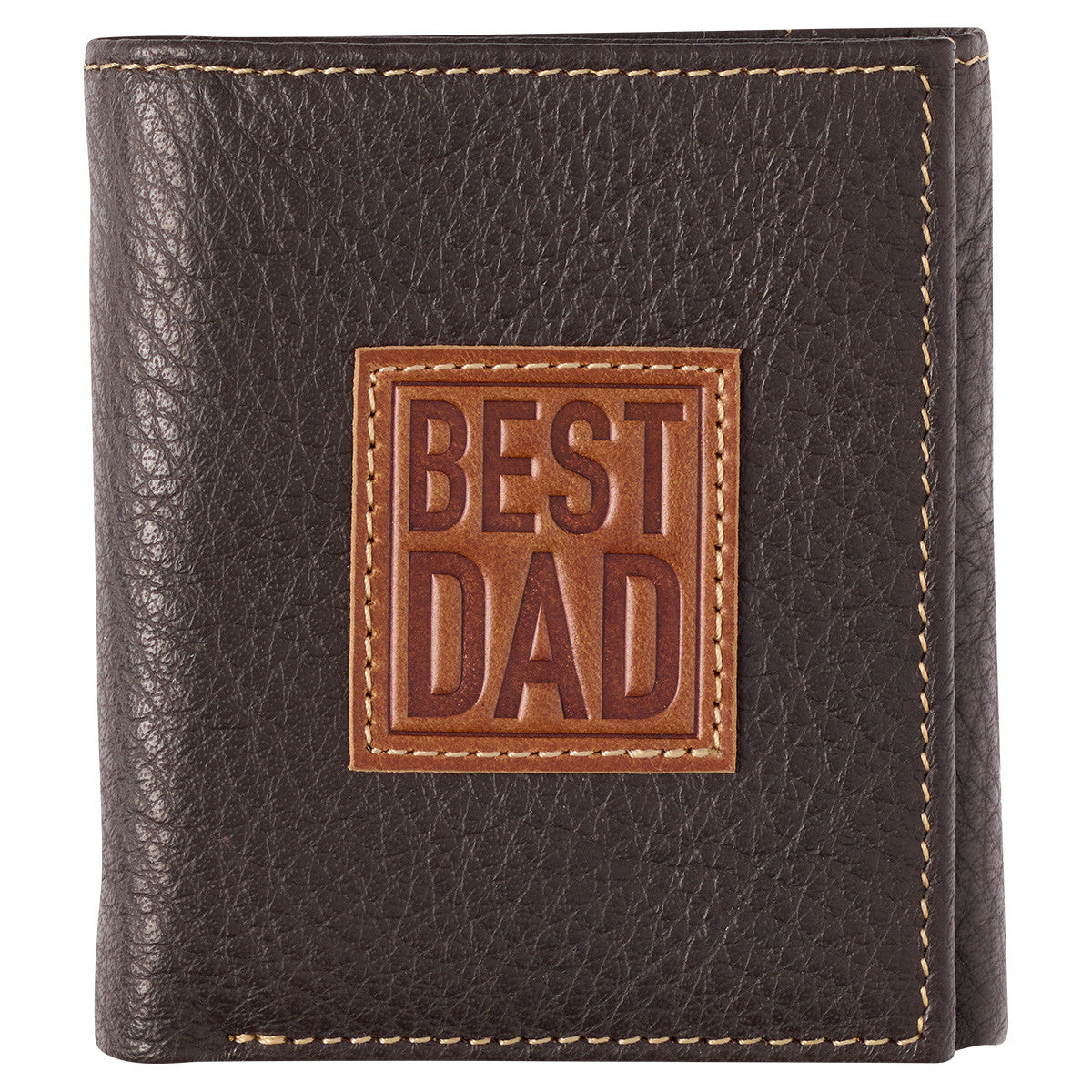 Leather Wallet: Best Dad, Tri-Fold, Rfid-blocking, Gift Boxed