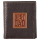 Leather Wallet: Best Dad, Tri-Fold, Rfid-blocking, Gift Boxed