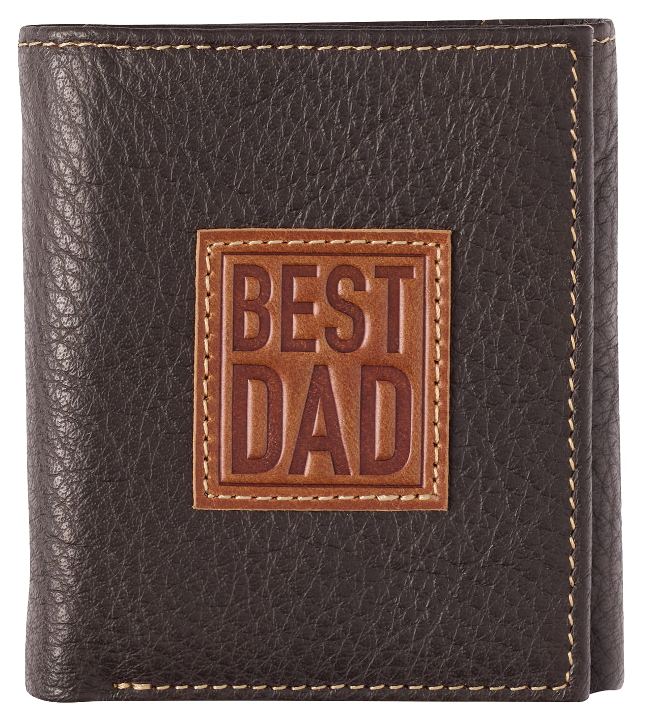 Leather Wallet: Best Dad, Tri-Fold, Rfid-blocking, Gift Boxed