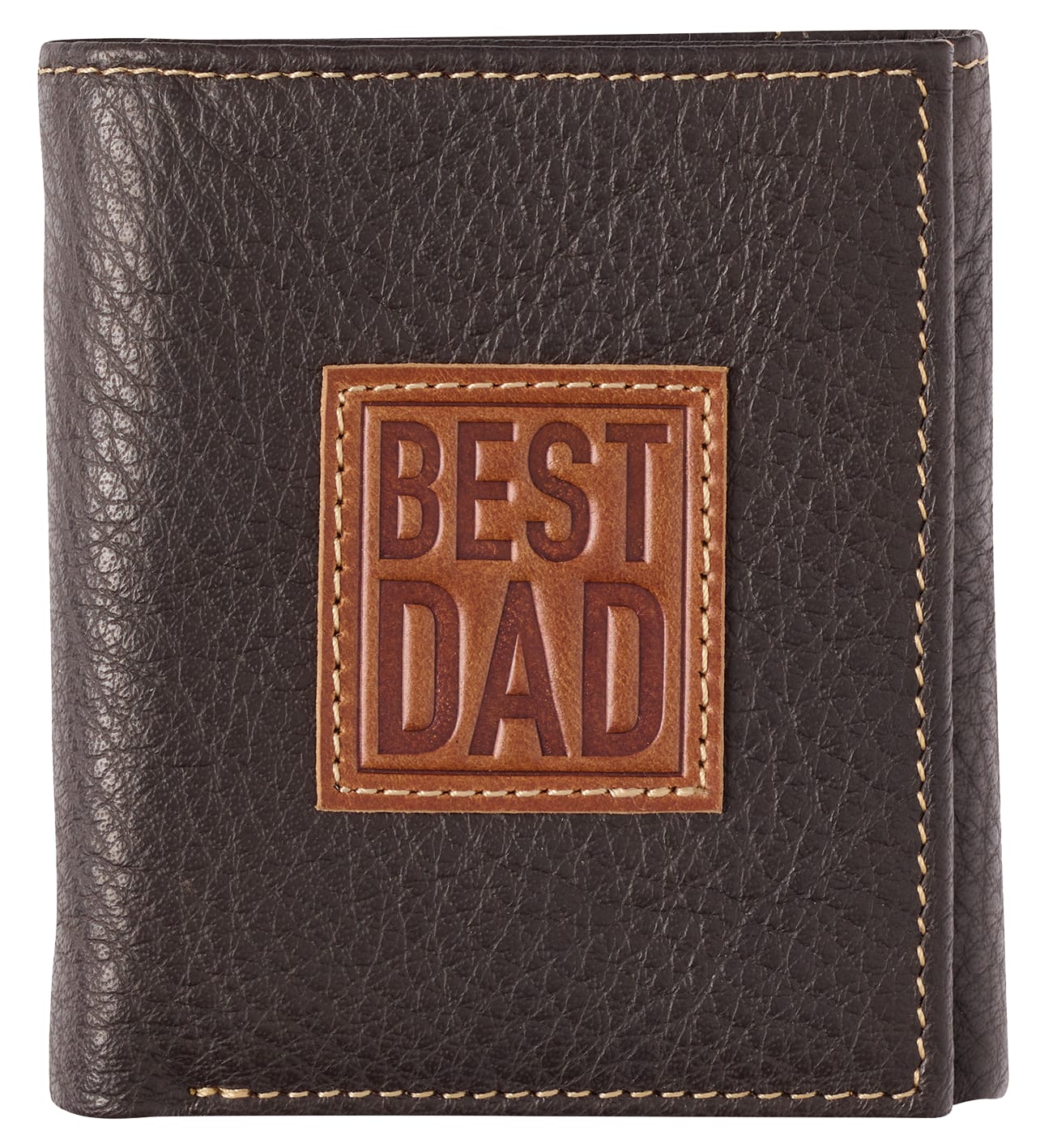 Leather Wallet: Best Dad, Tri-Fold, Rfid-blocking, Gift Boxed