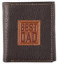 Leather Wallet: Best Dad, Tri-Fold, Rfid-blocking, Gift Boxed