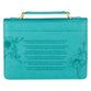 Bible Cover Medium: Amazing Grace, Teal Floral