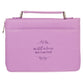 Bible Cover Large: Be Still and Know Purple Laurel (Psalm 46:10)