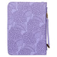 Bible Cover Large: By Grace You Have Been Saved Hydrangea Lilac Purple (Eph. 2:8)