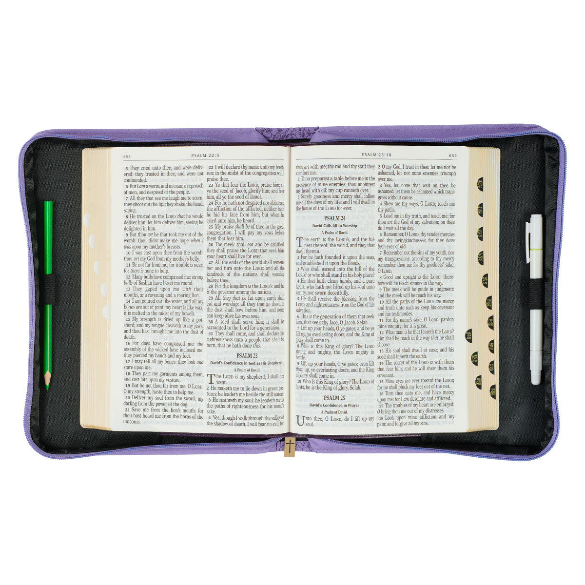 Bible Cover Medium: By Grace You Have Been Saved Hydrangea Lilac Purple (Eph. 2:8)