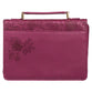 Bible Cover Large: Walk By Faith Ruby Red (2 Cor. 5:7)