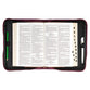 Bible Cover Large: Walk By Faith Ruby Red (2 Cor. 5:7)