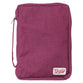 Bible Cover Medium: Poly-Canvas Grace Applique, Dark Pink