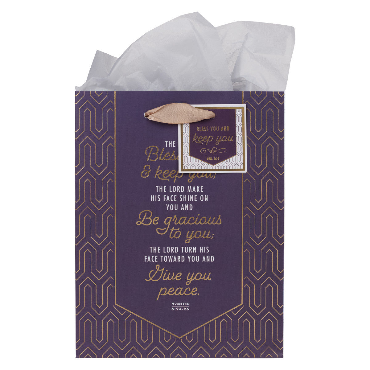 Gift Bag Medium: Bless You & Keep You Purple (Numbers 6:24-25)