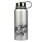 Water Bottle, Stainless Steel (946 ml): All Things Are Possible, Matt. 19:26 Silver