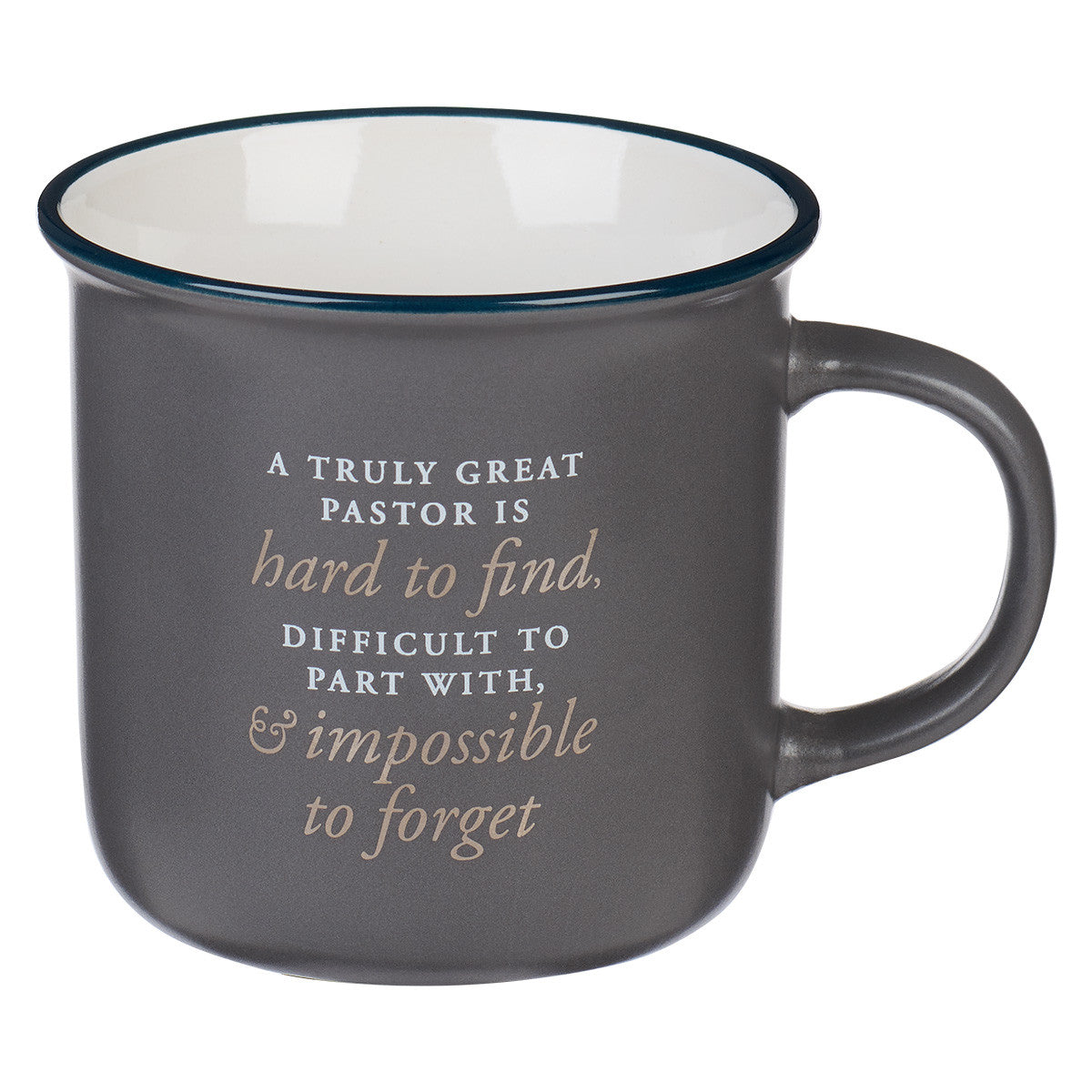 Ceramic Mug: Great Pastor, Grey, Foil Accents (384 Ml)
