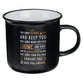 Ceramic Mug: Bless You and Keep You, Black/Gold (Numbers 6:24-26) (384 Ml)