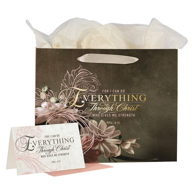 Gift Bag Large Landscape: Everything Through Christ (Phil 4:13)