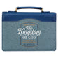 Bible Cover Large: Kingdom of God, Blue