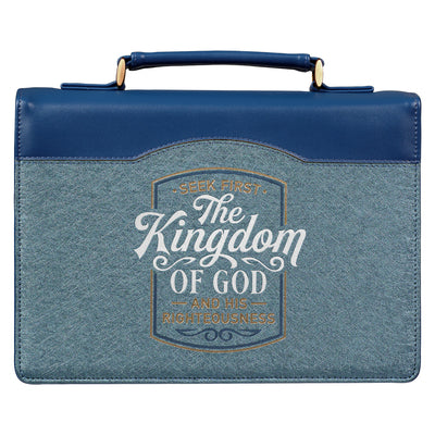 Bible Cover Medium: Kingdom of God, Blue