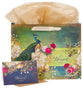 Gift Bag Large Landscape: Blessed Blue Peacock (Jer 17:7) (Secret Garden Series)
