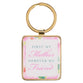 Metal Keyring: First My Mother, Forever My Friend (Back Says I Love You Mom)