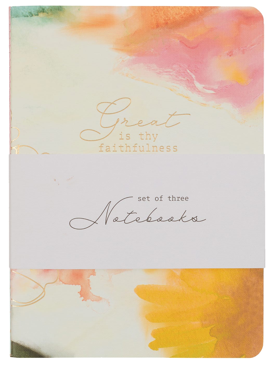 Notebook: Great is Thy Faithfulness (Pastel Meadow Collection) (Set Of 3)