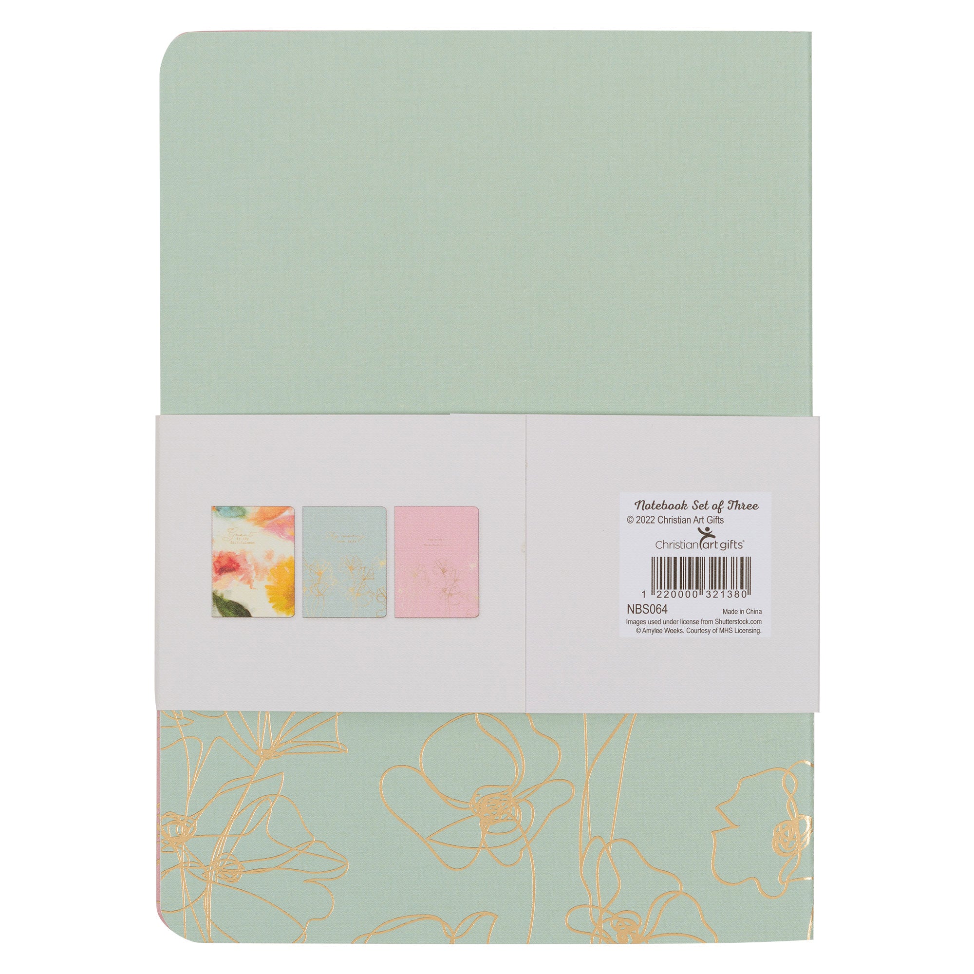 Notebook: Great is Thy Faithfulness (Pastel Meadow Collection) (Set Of 3)