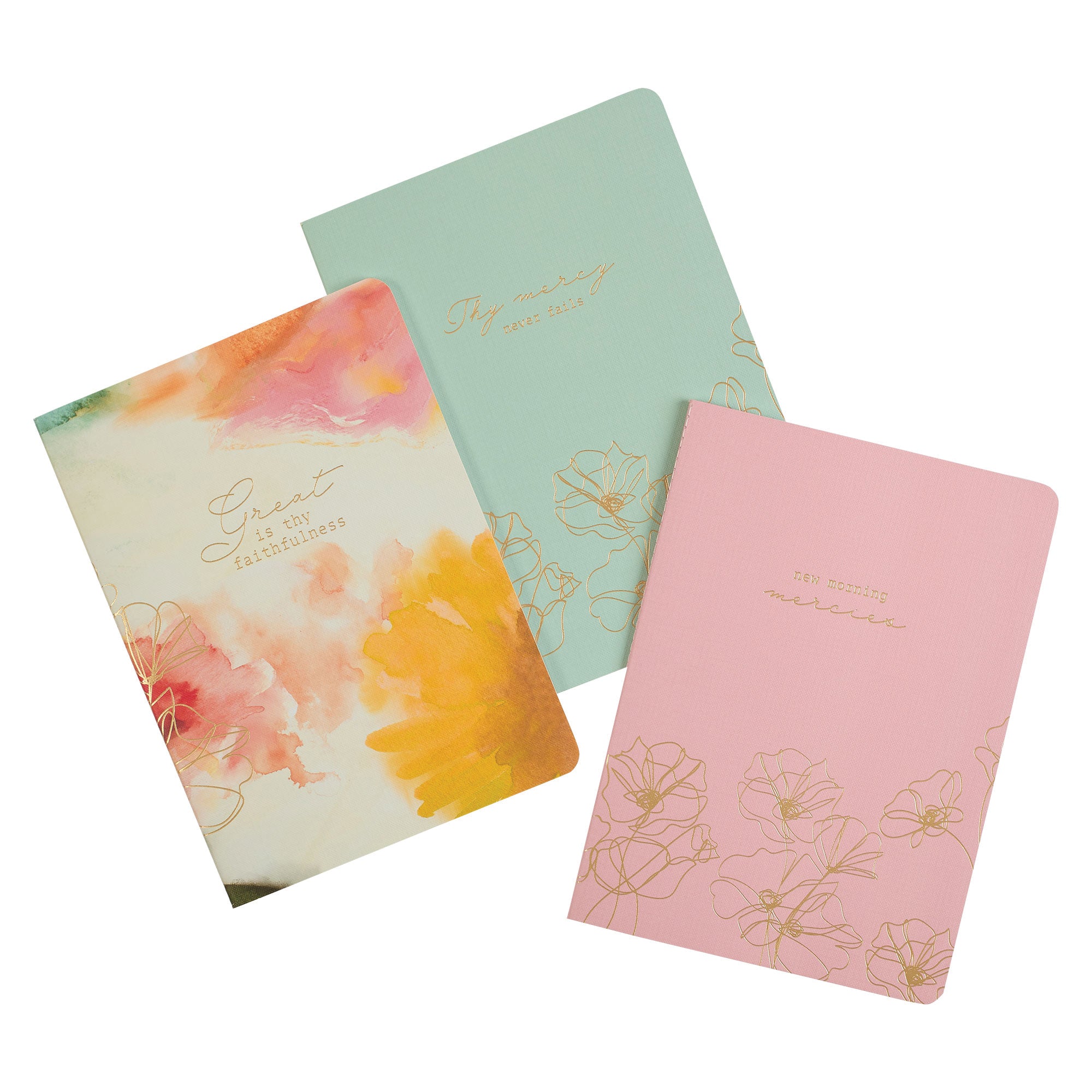 Notebook: Great is Thy Faithfulness (Pastel Meadow Collection) (Set Of 3)