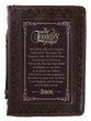 Bible Cover Large: The Lord's Prayer, Brown/Gold Debossing
