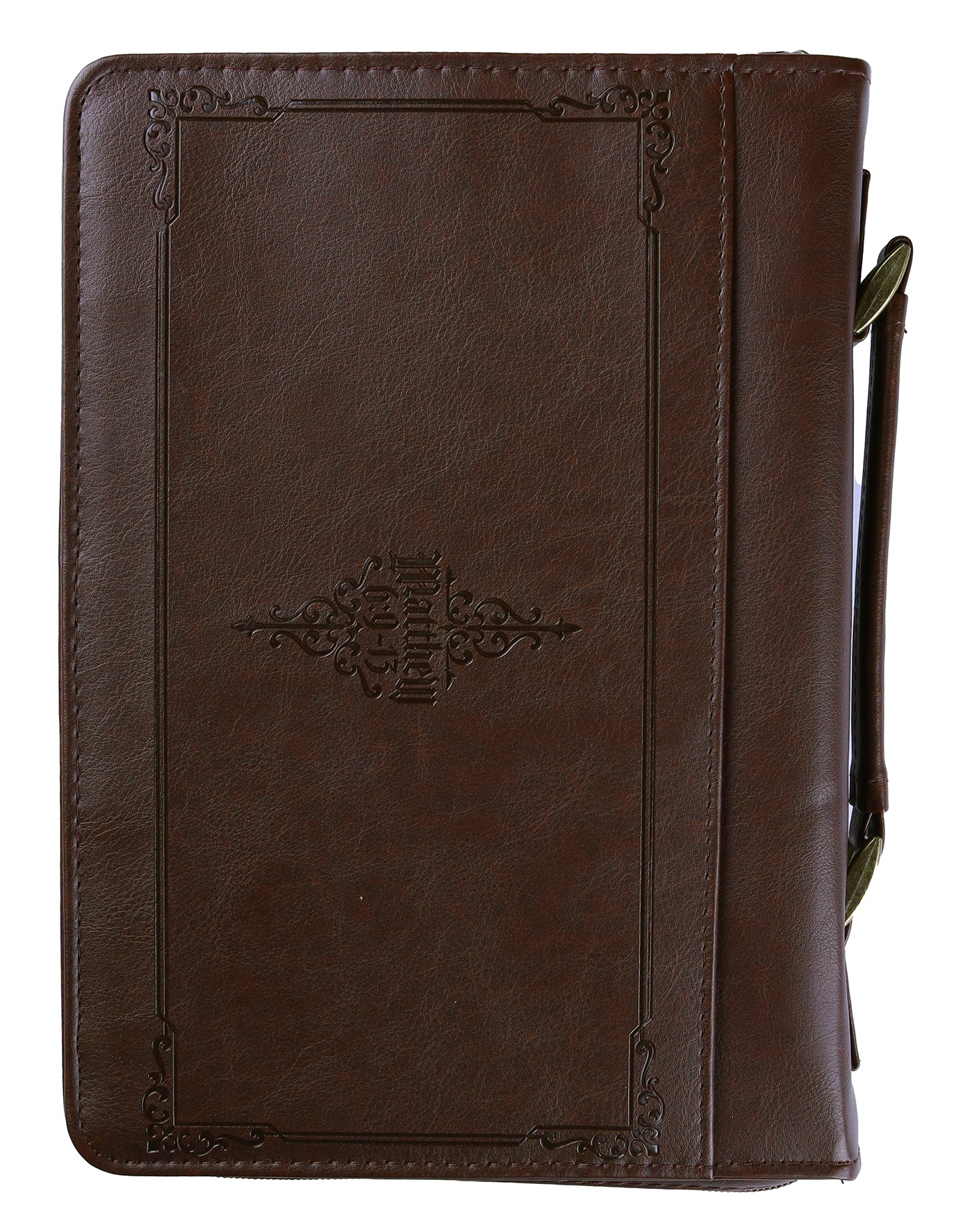 Bible Cover Large: The Lord's Prayer, Brown/Gold Debossing