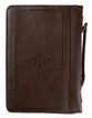 Bible Cover Large: The Lord's Prayer, Brown/Gold Debossing