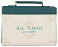 Bible Cover Large: With God All Things Are Possible (Jewel Tone Collection)