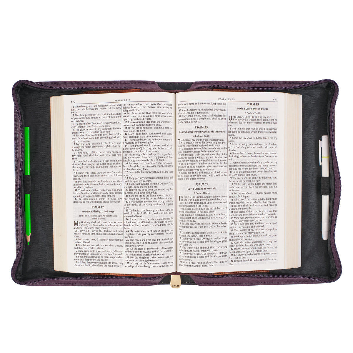 Bible Cover Large: His Mercies Are New Every Morning (Jewel Tone Collection)