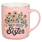 Ceramic Mug: World's Greatest Sister, Pink, Foil Accents (414 Ml)