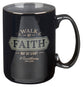 Ceramic Mug: Walk By Faith, Foil Accents (2 Cor 5:7) (414 ML)