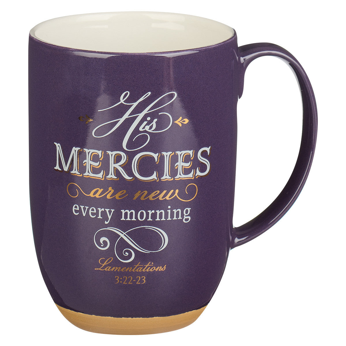 Ceramic Mug: His Mercies Are New Every Morning, Purple (Jewel Tone Collection) (444 Ml)