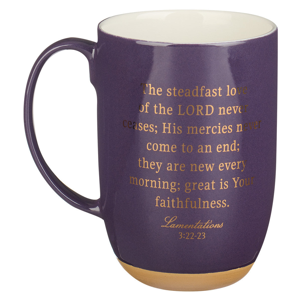 Ceramic Mug: His Mercies Are New Every Morning, Purple (Jewel Tone Collection) (444 Ml)