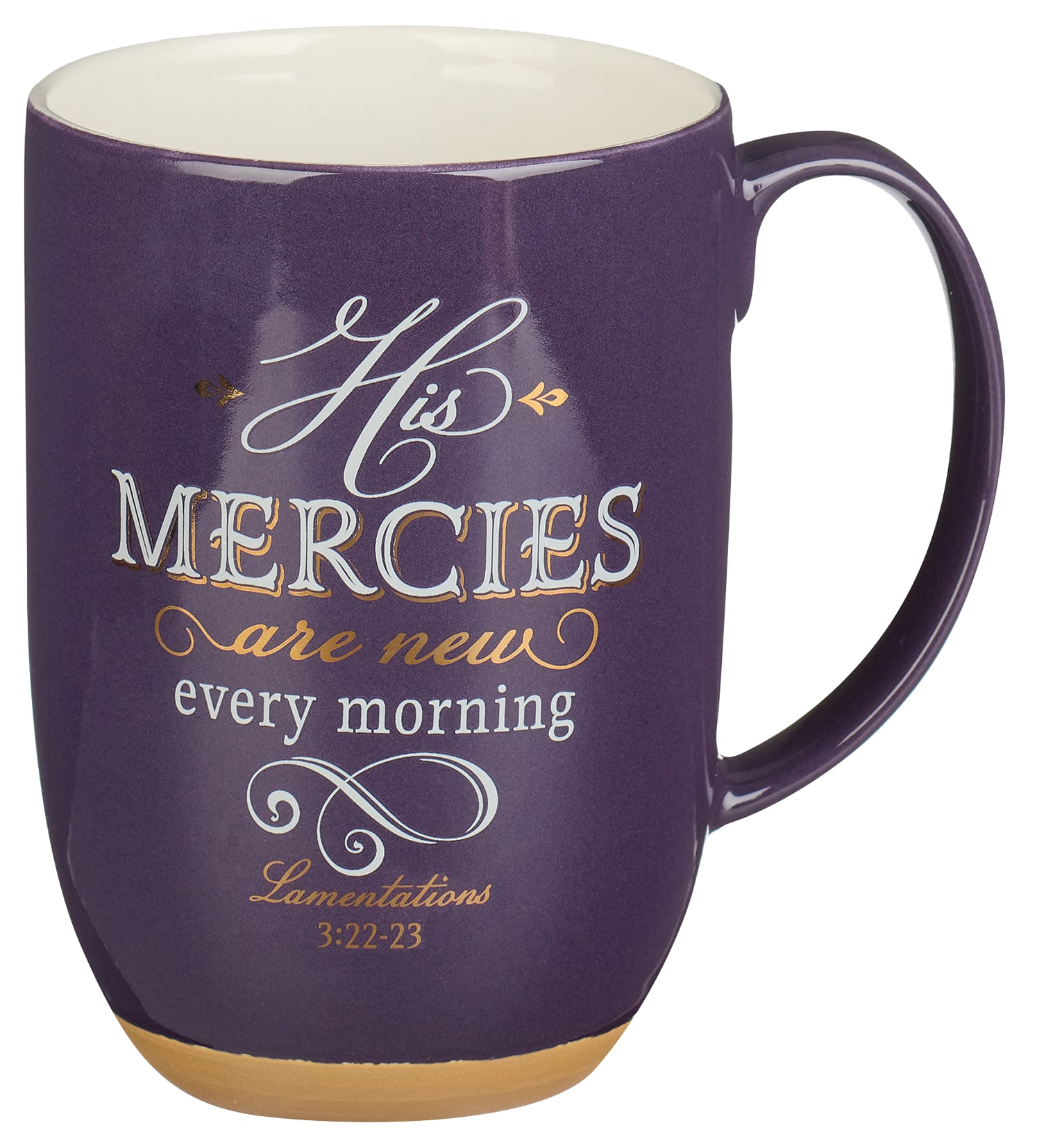 Ceramic Mug: His Mercies Are New Every Morning, Purple (Jewel Tone Collection) (444 Ml)