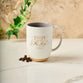 Ceramic Mug: Trust in the Lord, Proverbs 3:5, White/Misty Gray Interior, Foil Accents (444 ML)