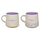 Ceramic Mugs (Set of 2): Faith and Love, Purple Inside (414ml)
