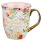 Ceramic Mug: Strength and Dignity, Pastel Diamond, Gold Foil Accents (473ml)