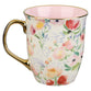 Ceramic Mug: Strength and Dignity, Pastel Diamond, Gold Foil Accents (473ml)