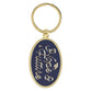 Keyring: I Know the Plans, Blue/Gold, Graduation Hat Emblem (Jer 29:11)