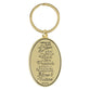 Keyring: I Know the Plans, Blue/Gold, Graduation Hat Emblem (Jer 29:11)